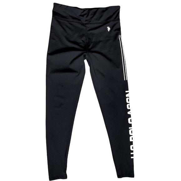 US Polo Assn. black leggings with logo size XS - Picture 1 of 3